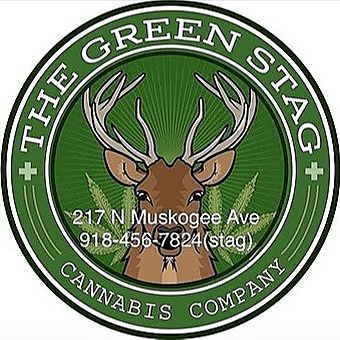 The Green Stag Cannabis Co. logo