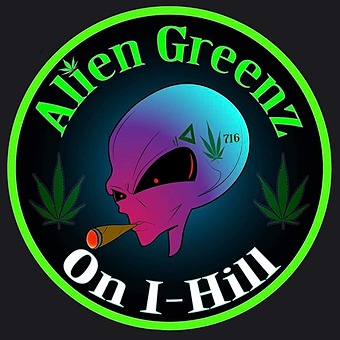 Alien Greenz on I-Hill Dispensary-logo