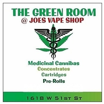 The Green Room at Joe's Vape Shop logo