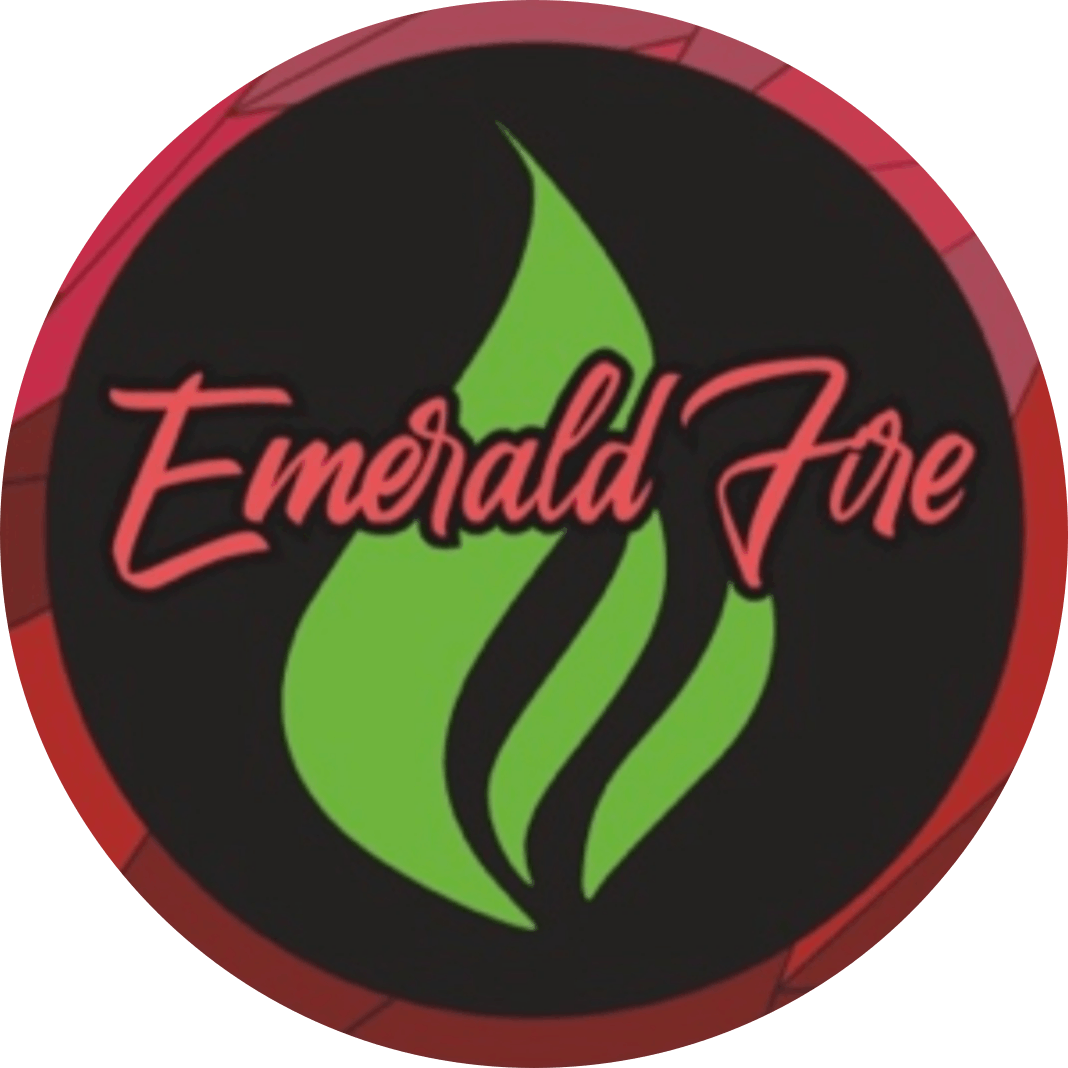 Emerald Fire May Dispensary logo