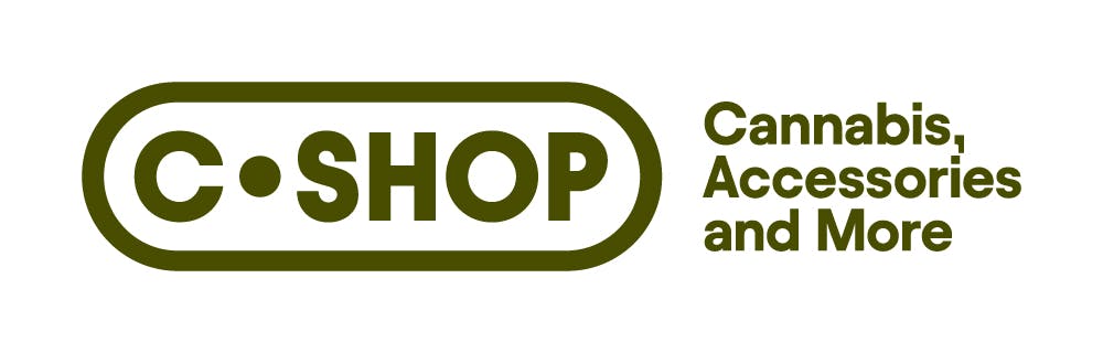 C-Shop Cannabis inside Dominion logo